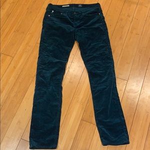 AG turquoise/teal corduroys
